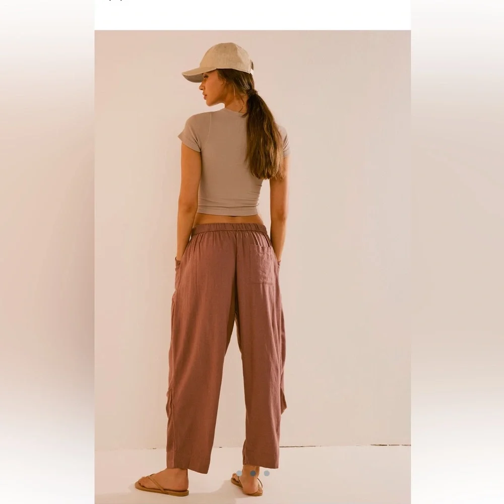 NWT Free People, Take Me With You Linen Pants, small. - Picture 11 of 12